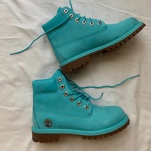 Teal Timberland Boots
